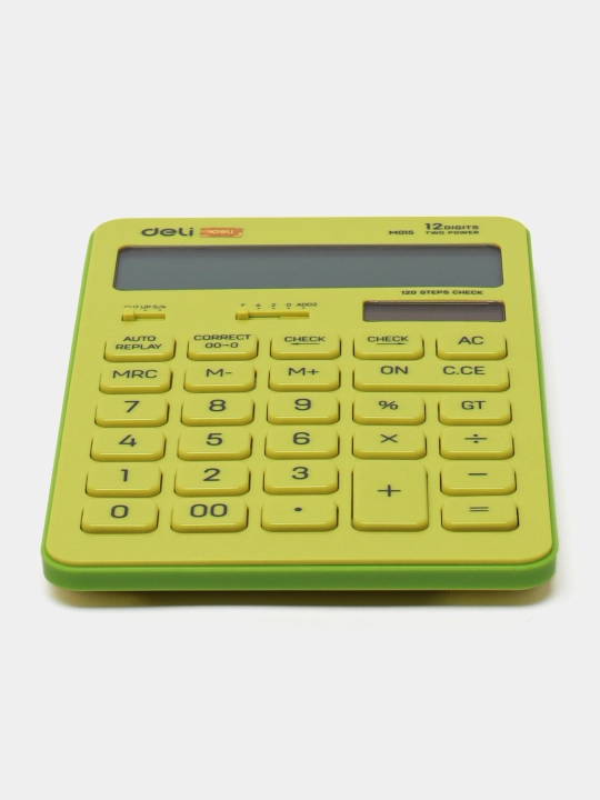 Калькулятор Deli M01551, зеленый, 175 * 108 * 15 мм, q0000011685