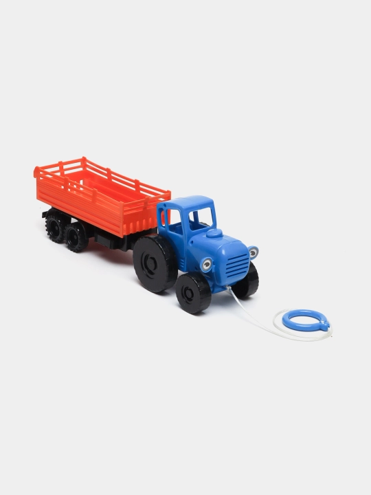 Moviy traktor, tirkamali, 35 sm