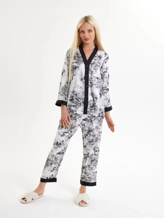 Ayollar pijama to'plami, 4 tasi 1 da, pijama, paxta, XB, pijama, 100% paxta