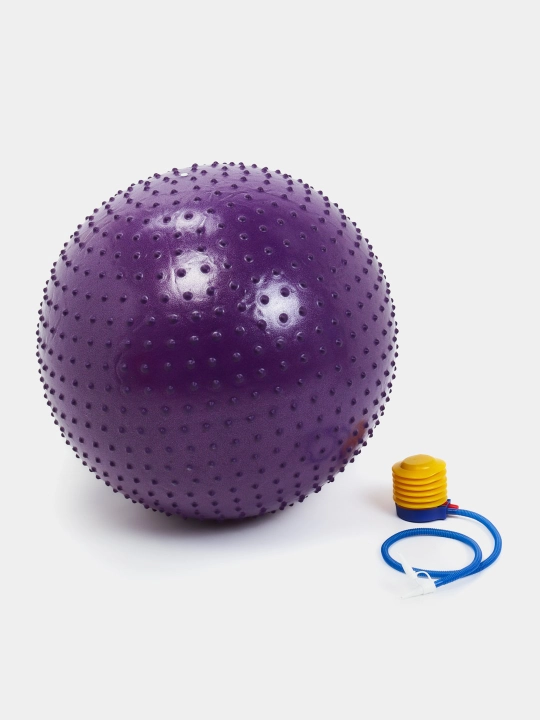 Shipli massaj fitboli, fitnes va yoga uchun to'p, 75, 85, 95, 100 sm, nasos bilan