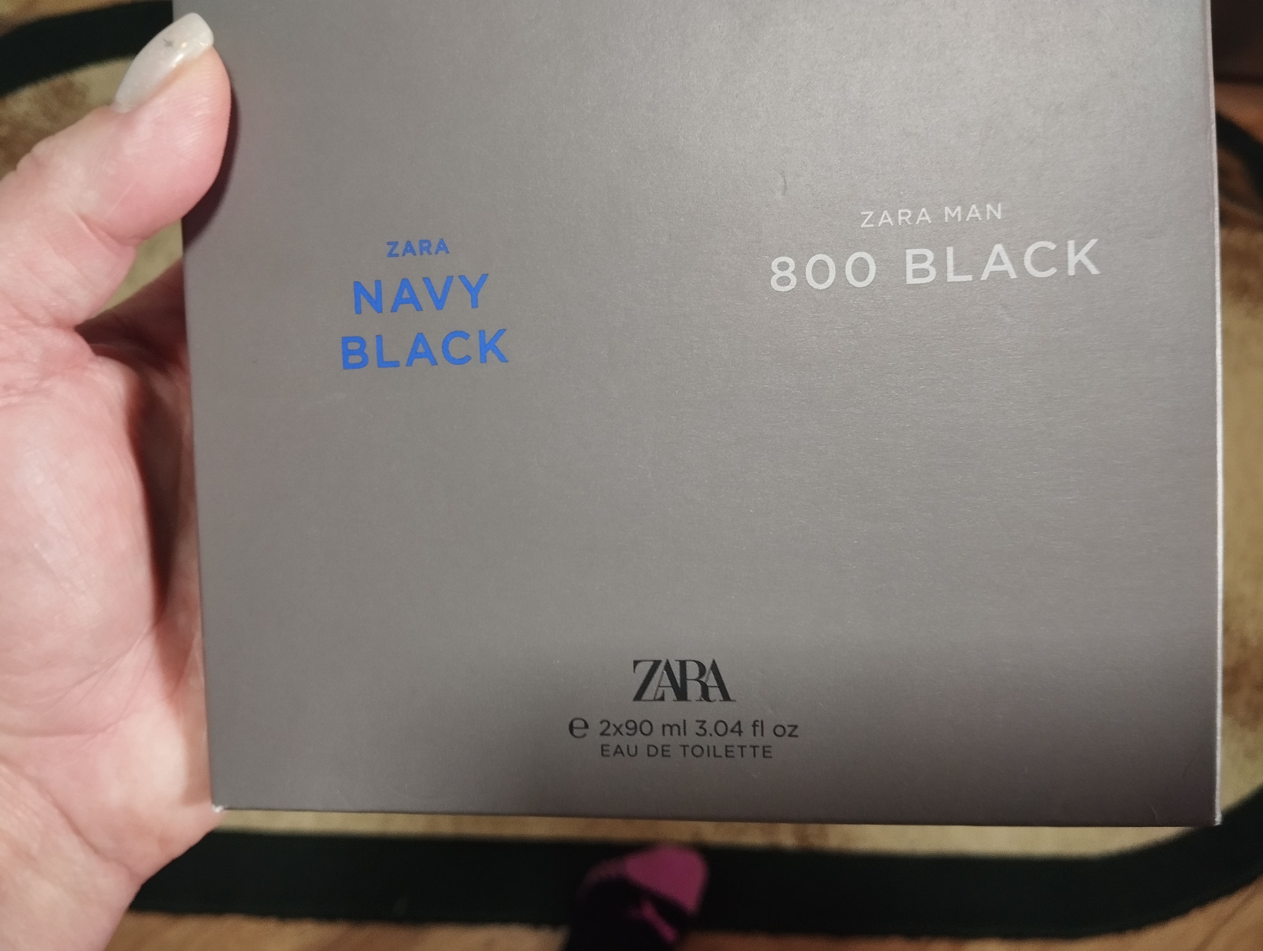 Туалетная вода для мужчин ZARA 800 Black 100 мл + Navy Black 100 мл