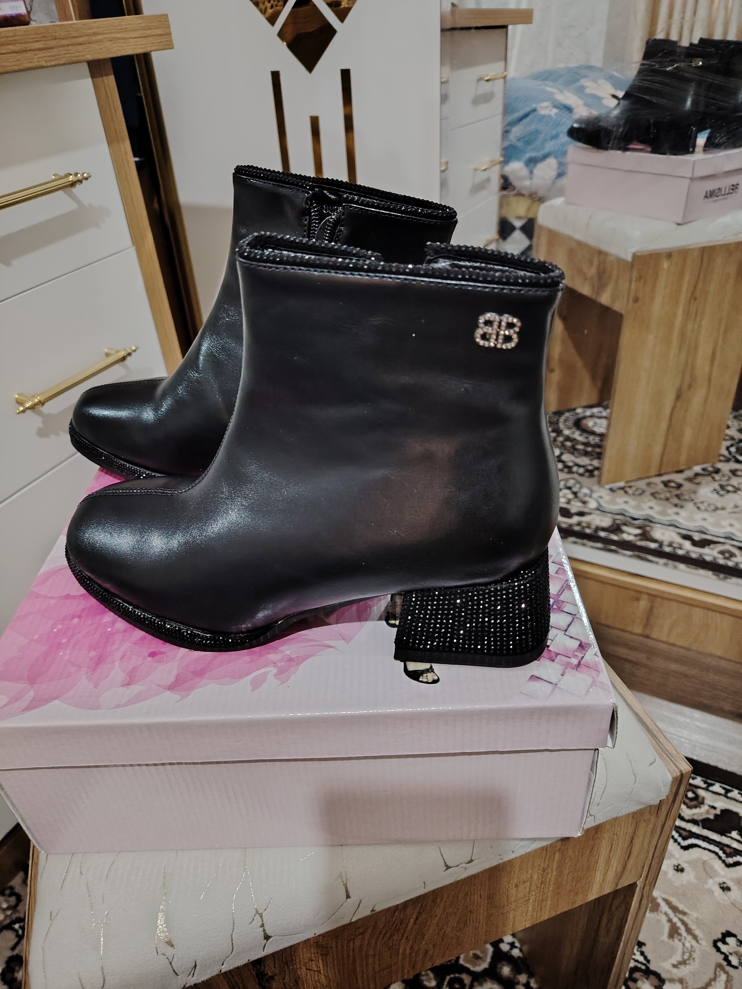 Ayollar uchun etiklar MAYA BELLISIMA 8895-D25PU", mo'ynali