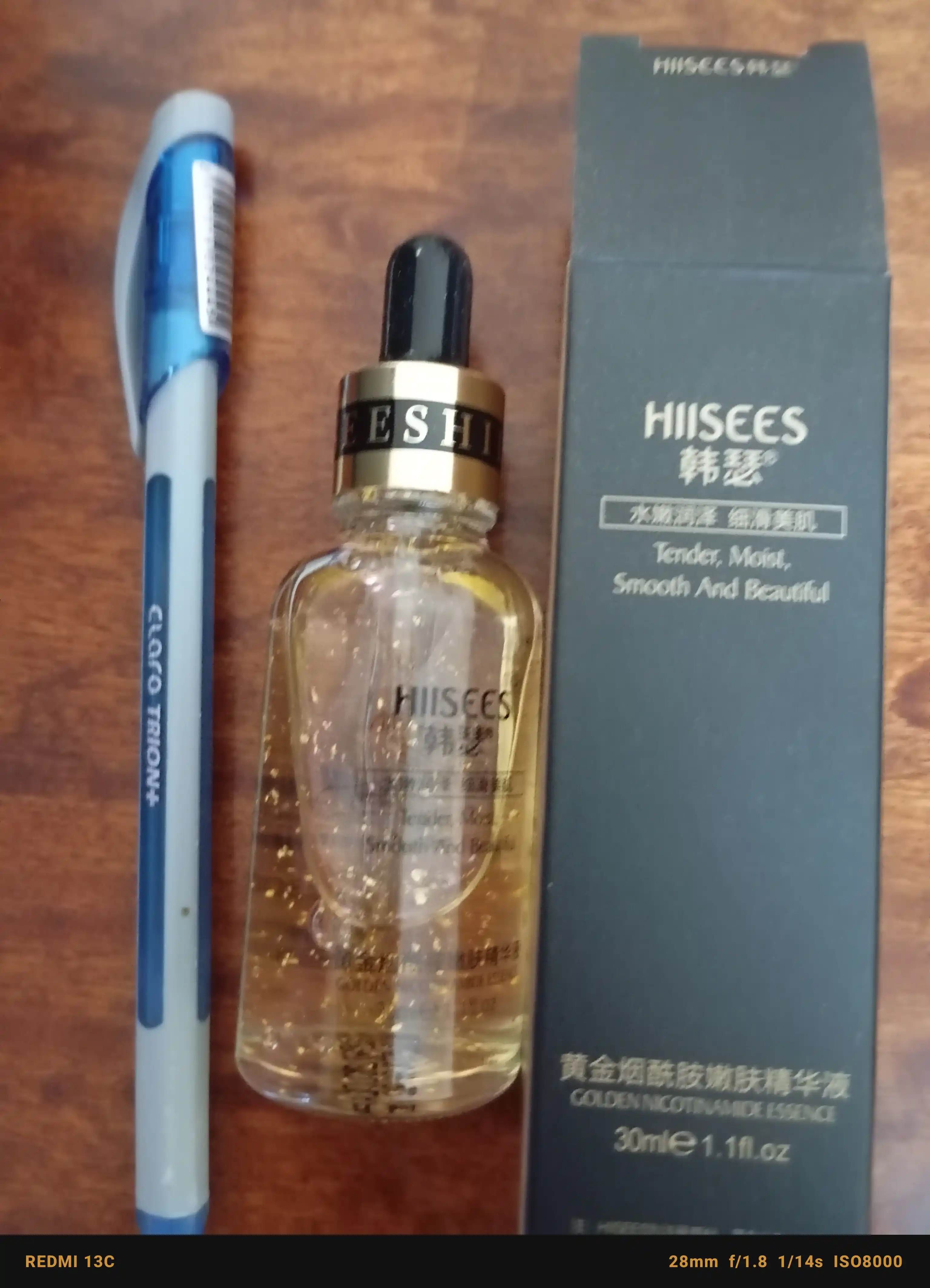 Yuz uchun zardob essensiya Hiisees, niatsinamid bilan, 100 ml