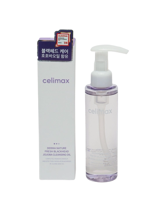 Гидрофильное масло от чёрных точек Celimax Derma Nature Blackhead Jojoba 150 Cleansing Oil