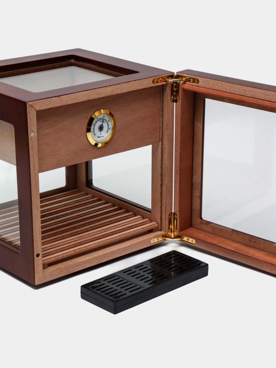 Humidor LUBINSKI Glass Brown