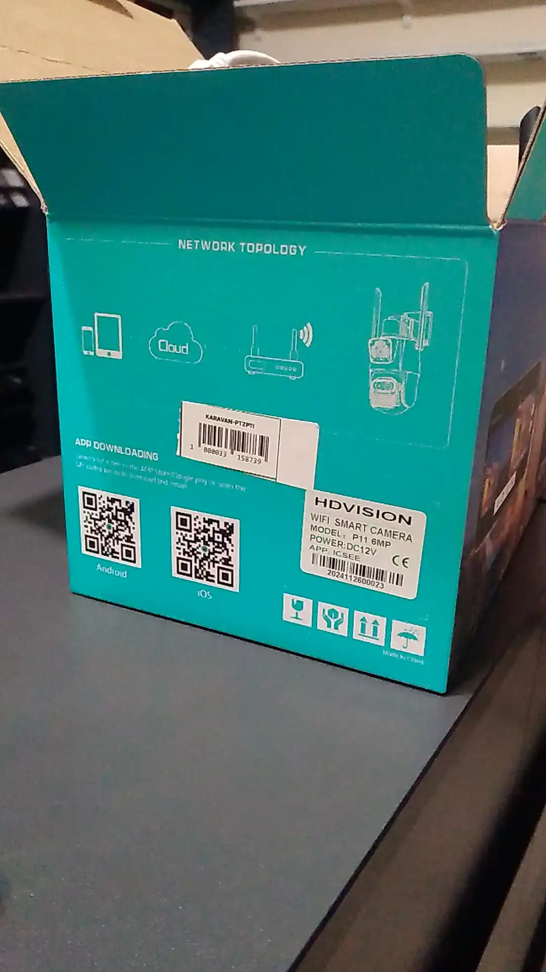 Video kamera, ikkita linzali smart tashqi xavfsizlik kamerasi, Wi-Fi, PTZ, icsee