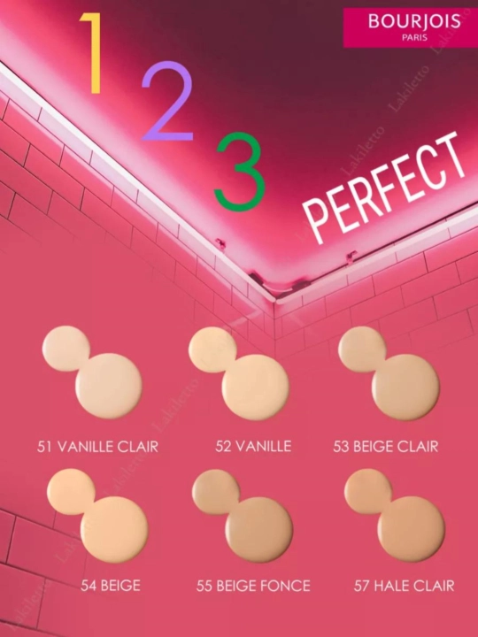 Тональный крем для лица Bourjois 123 Perfect
