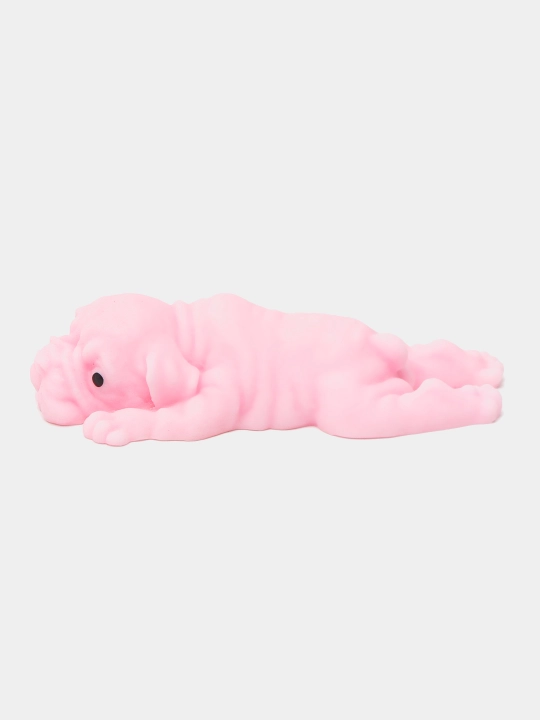 Yumshoq stressga qarshi skvish mops, elastik, 15 sm