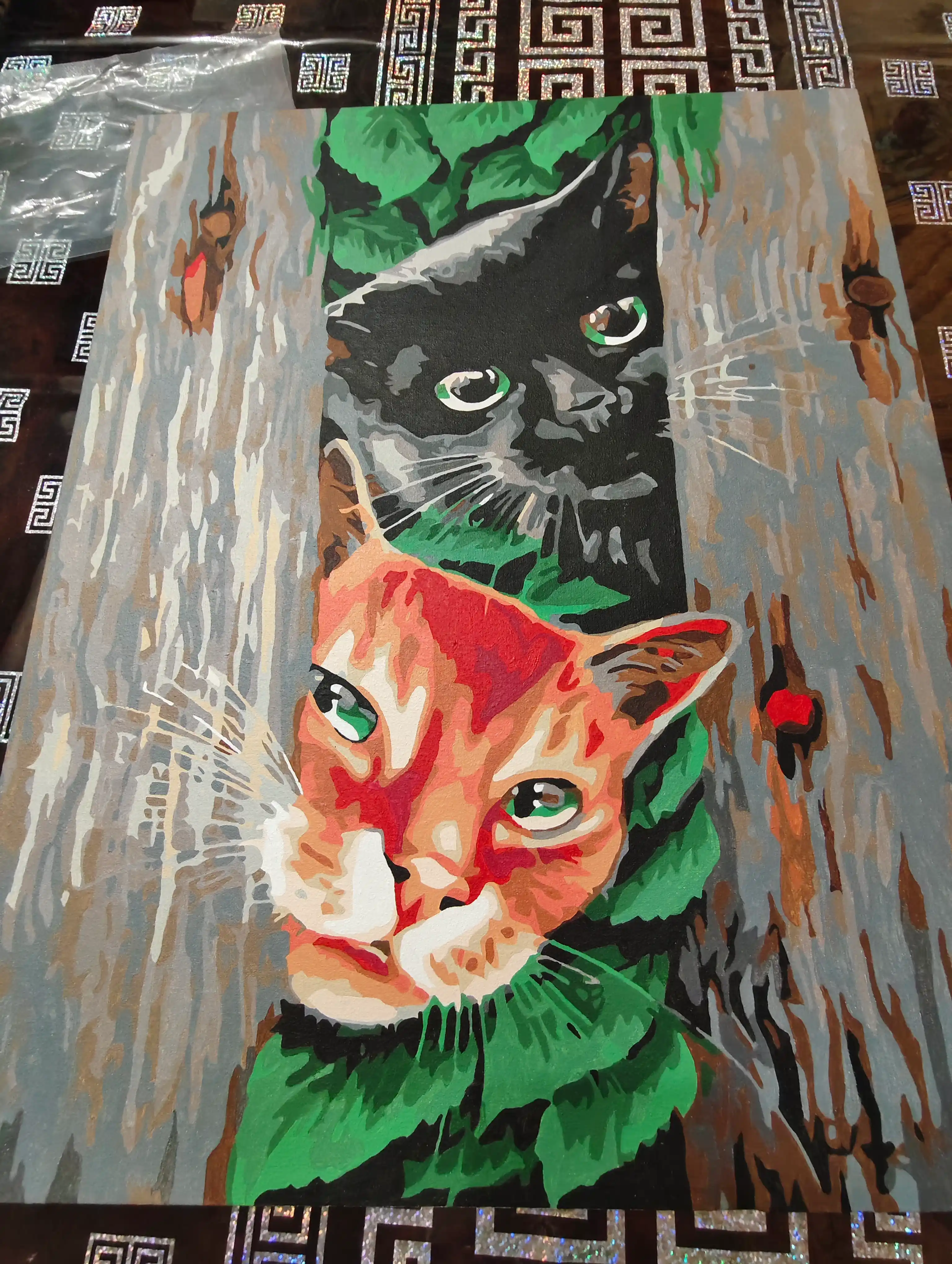 Картина рисование по номерам ARTERY Котики, 40 * 50 см, раскраска на холсте