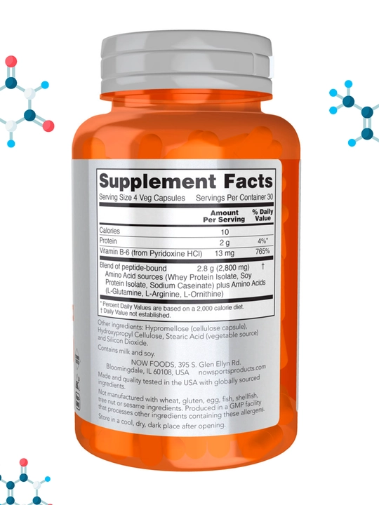 NOW Foods, Sports, Amino Complete, аминокислотный комплекс, в капсулах, Халяль