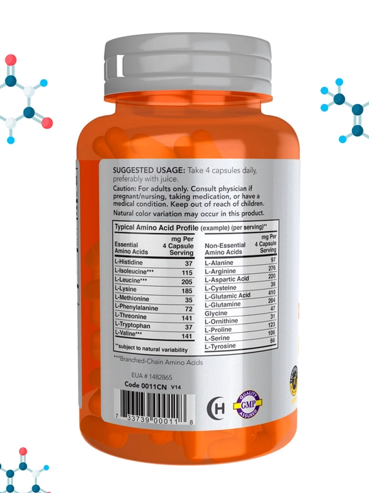 NOW Foods, Sports, Amino Complete, аминокислотный комплекс, в капсулах, Халяль