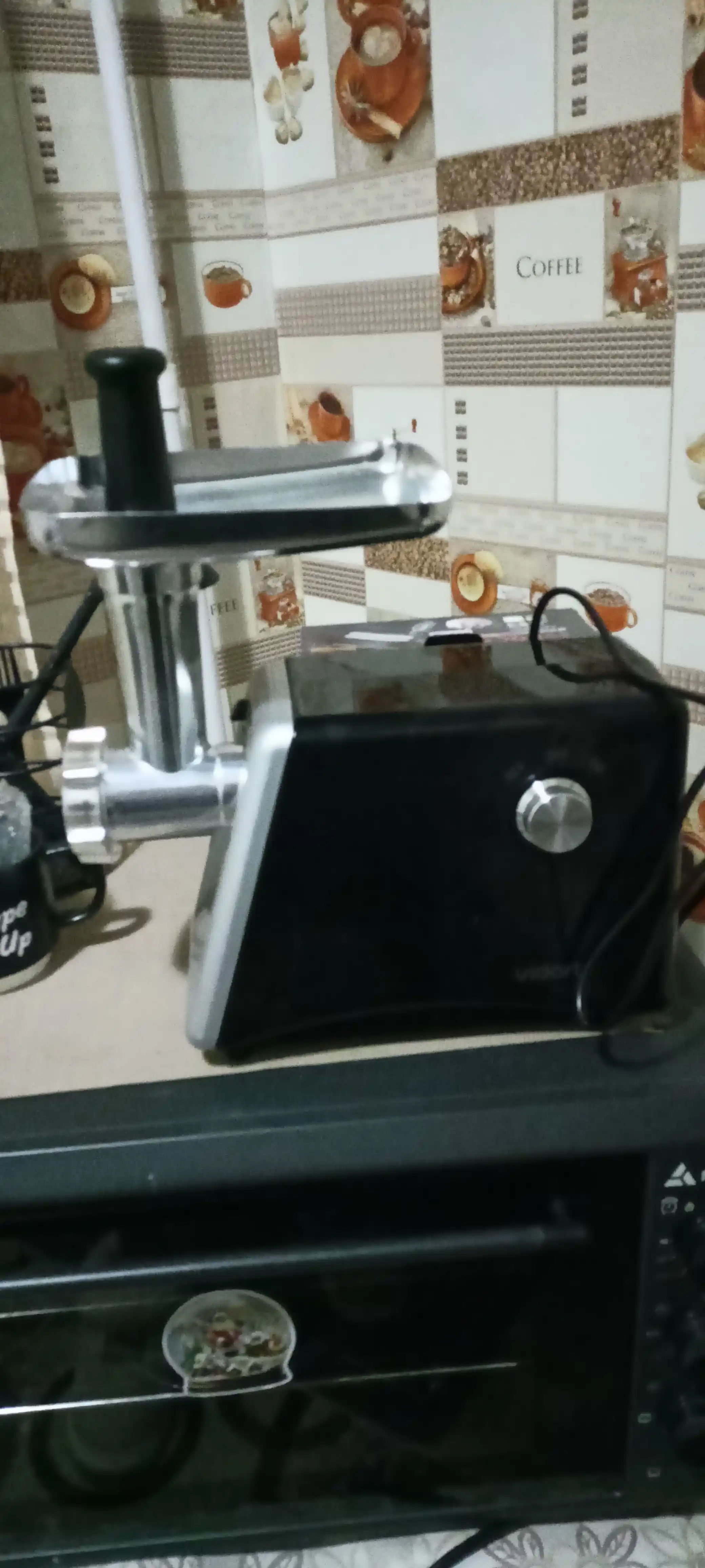 Go sht qiymalagich 2200 Vt po'lat pichoq 5-7 mm nozul kolbasa kubbe revers himoya VIDARTE