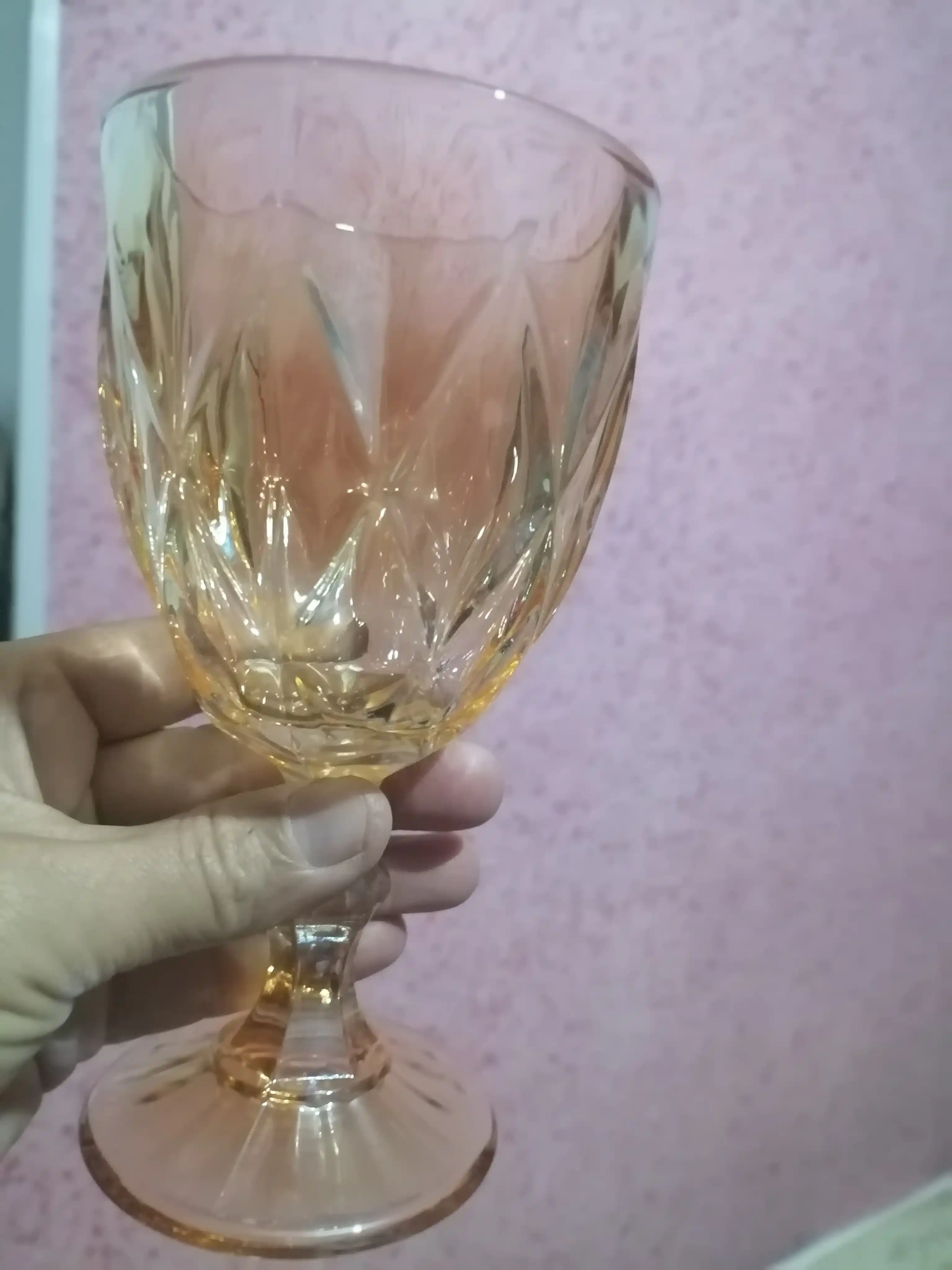 Fujerlar, bakal, rangli shisha stakanlar, fujer ichimliklar uchun, issiqga chidamli, 6 dona