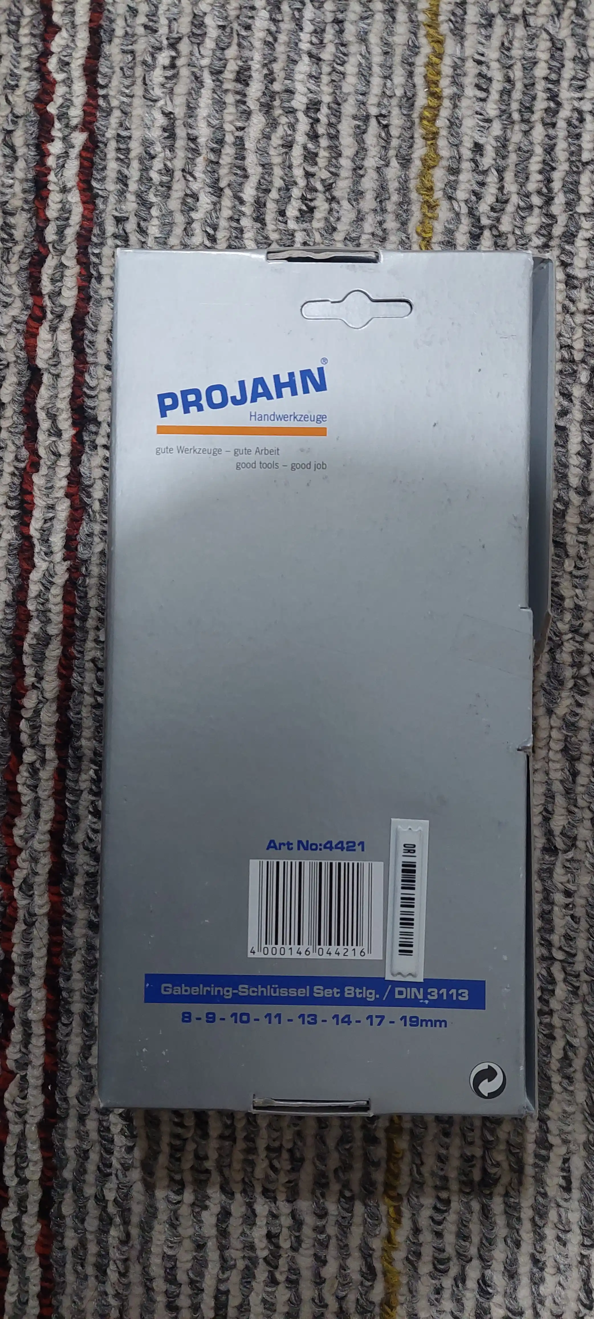 Набор комбинированных ключей Projahn 8-19 мм, 8 шт