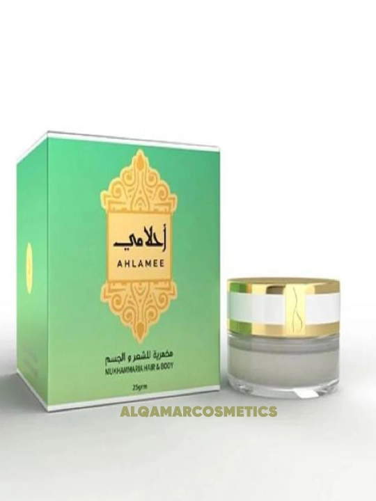 Soch va tana uchun feramon "Mukhammaria hair body" parfyum krem ayollarga uchun, 25g