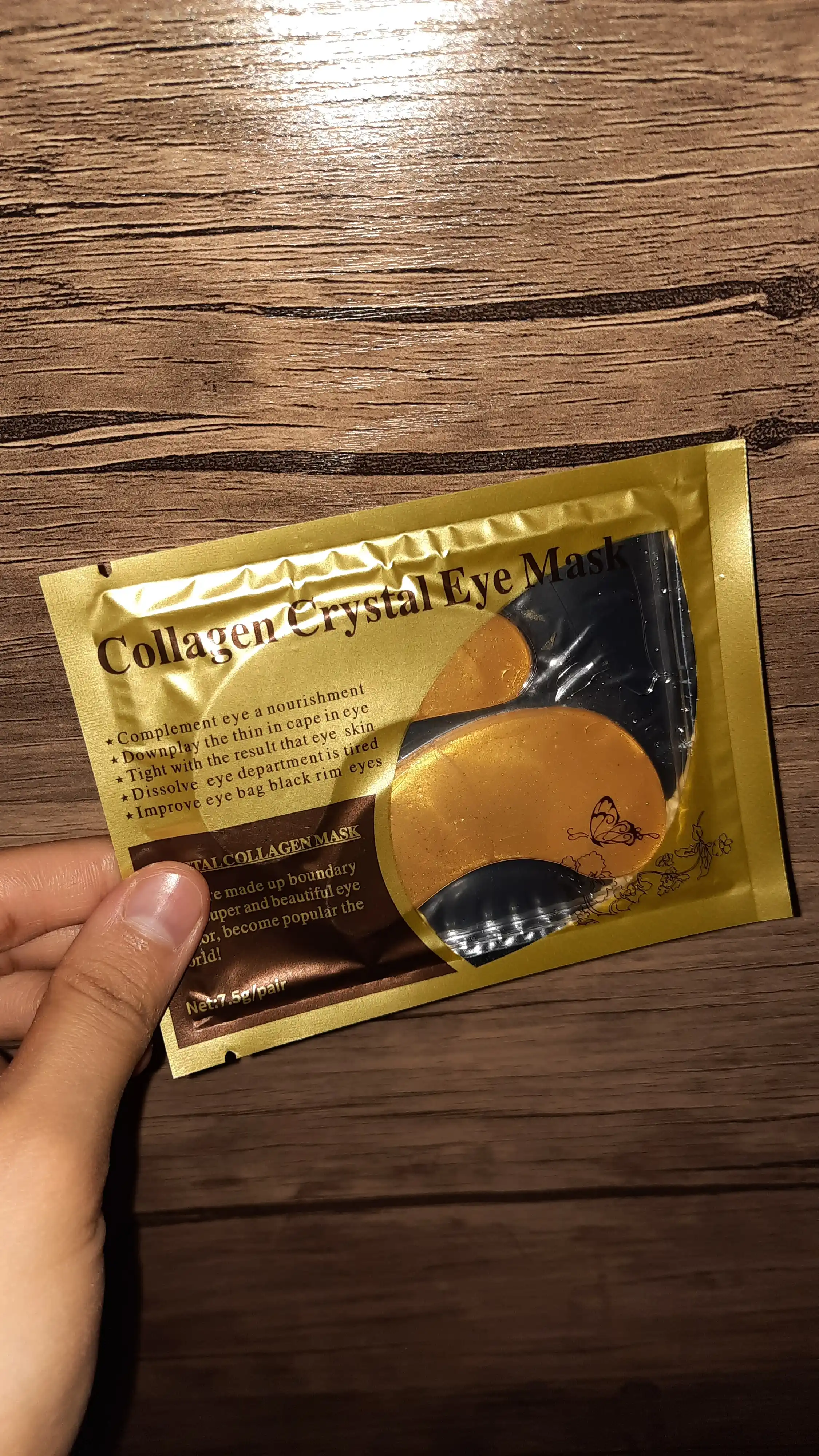 Patchilar ko'z uchun Collagen Crystal Eye Mask gidrogel, kollagen, 2 dona