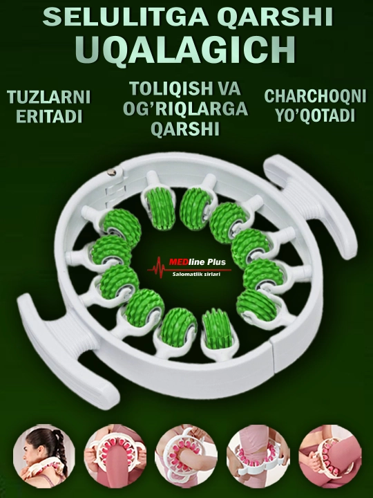 Butun tana uchun universal sellyulitga qarshi massaj vositasi - 