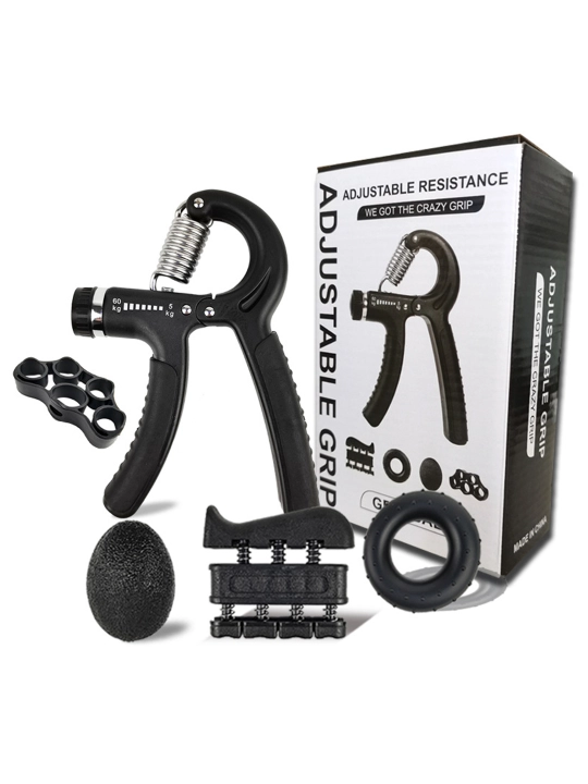 5 dona, espanderlar to'plami "Hand Grip Strengthener Kit", qo'l mashqlari uchun