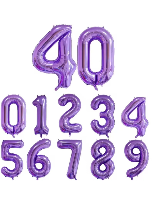 Фольгированные шары цифры, размер 40 дюймов, 100 см