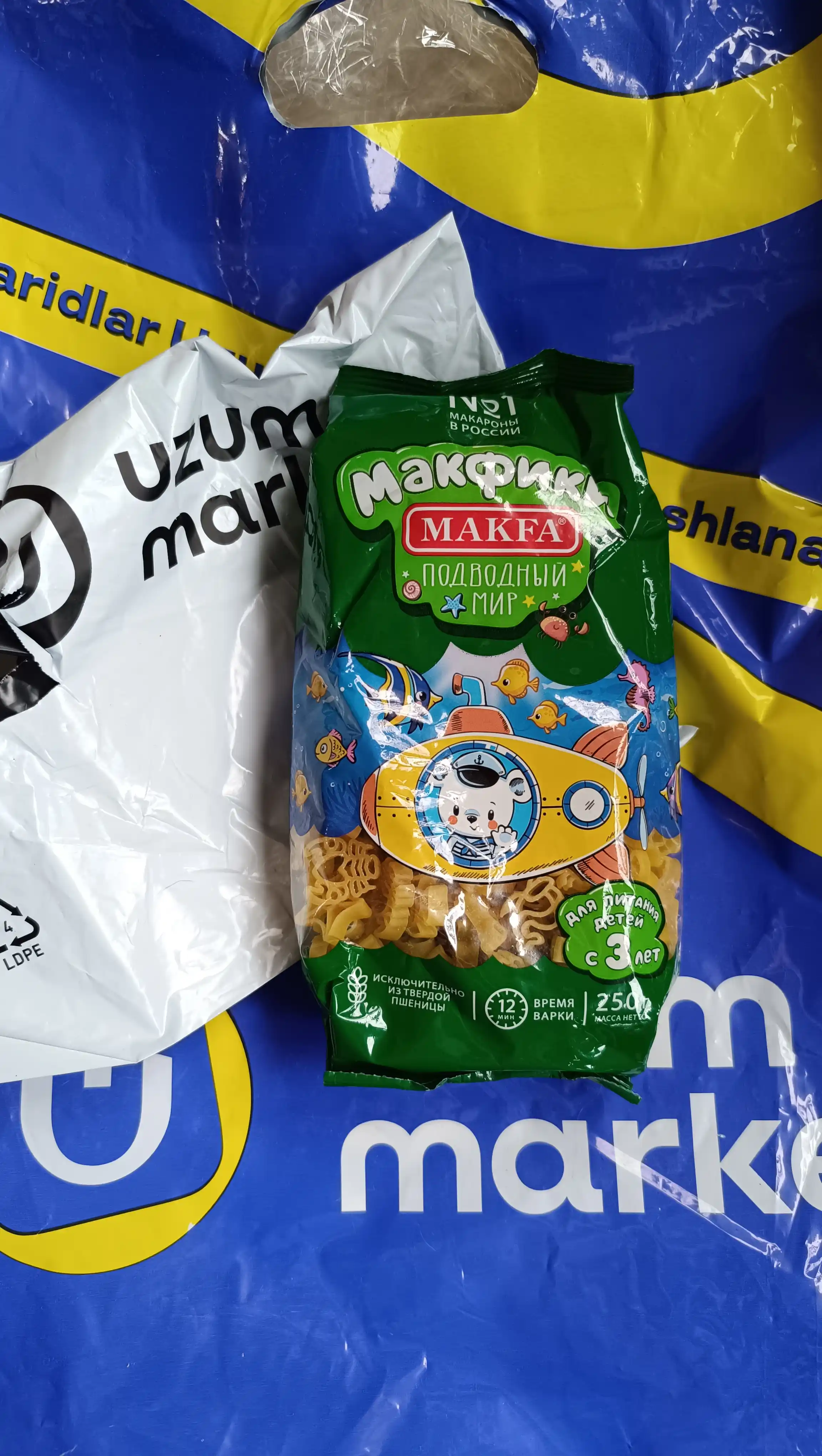 Makaron Makfa, Makfiki "Suv osti dunyosi", 250 g