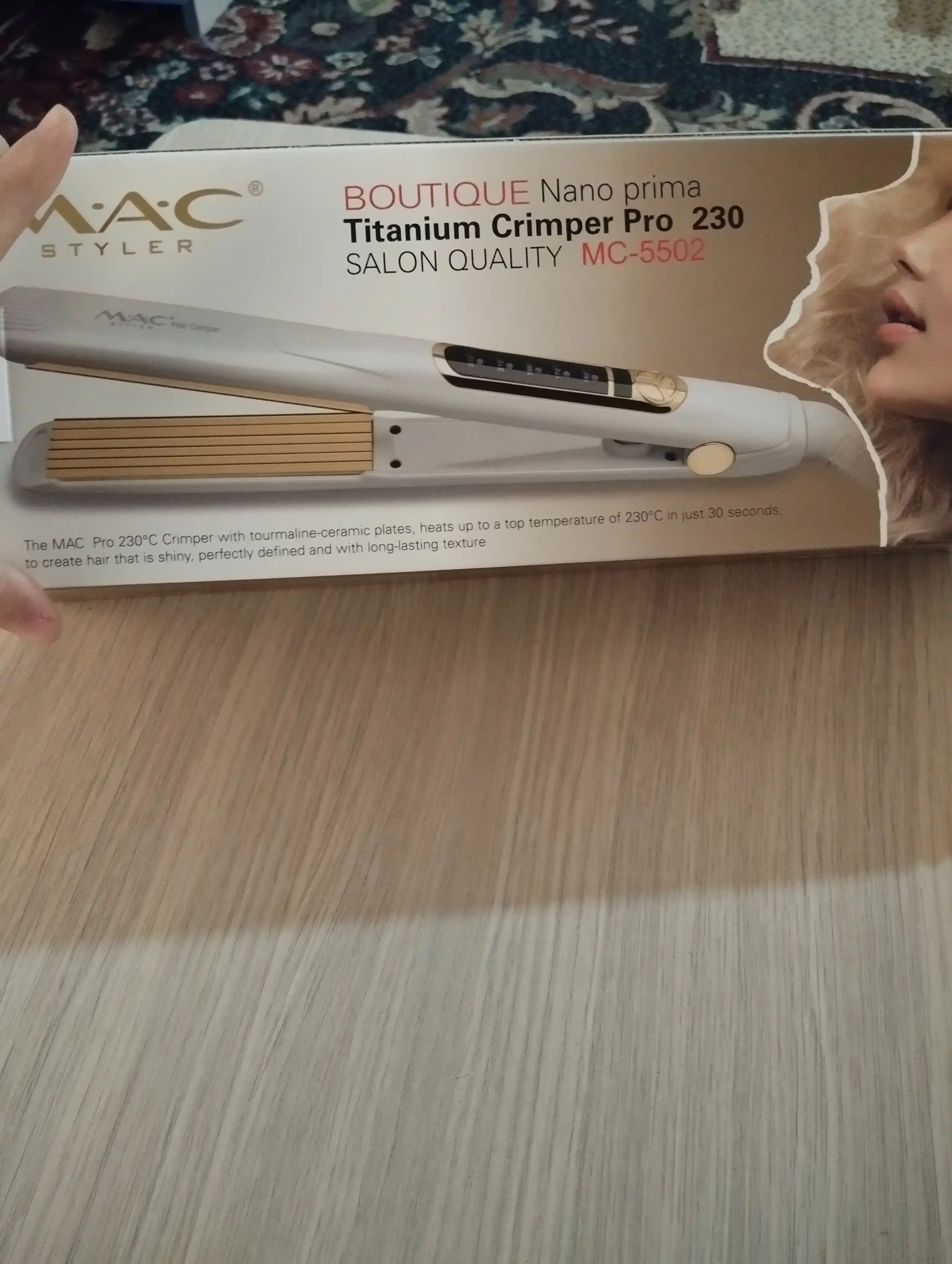 Professional soch uchun gafri dazmol MAC Stayler MC-5502, keramik plastinali