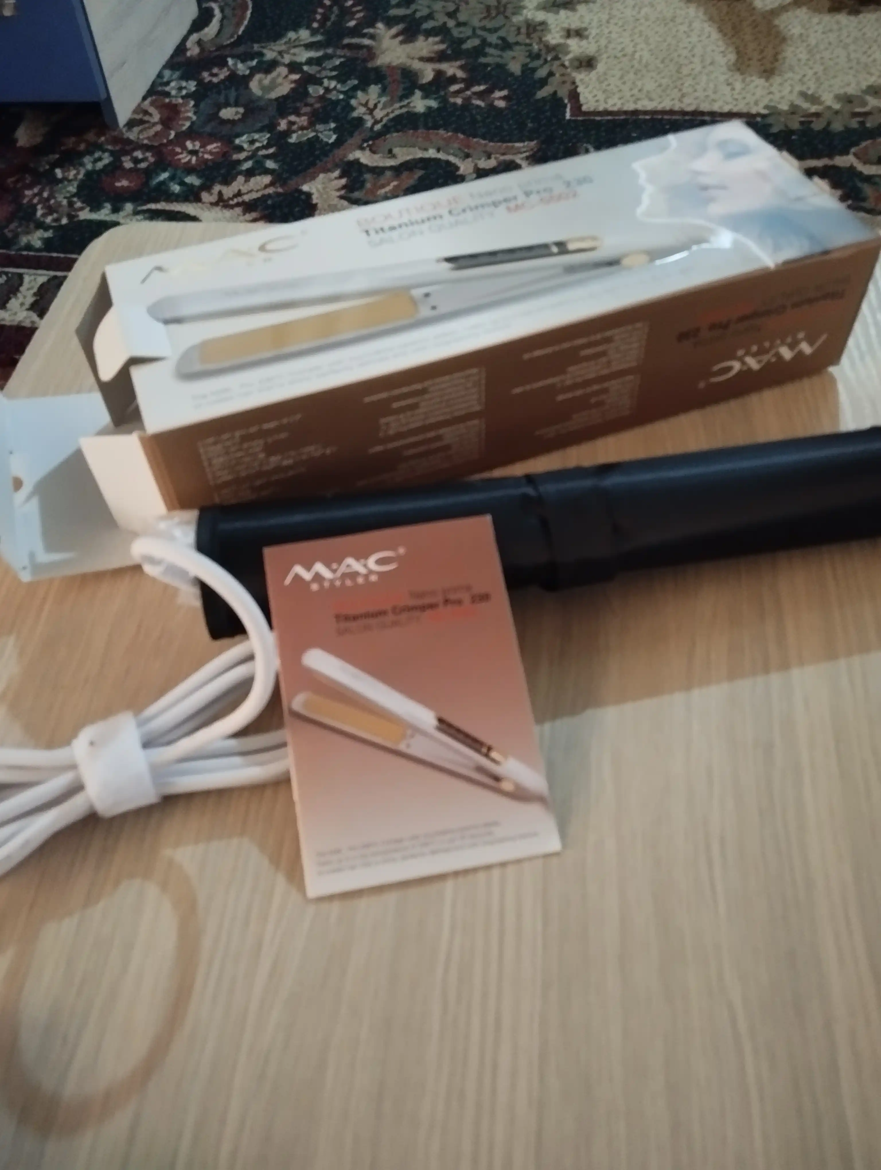 Professional soch uchun gafri dazmol MAC Stayler MC-5502, keramik plastinali