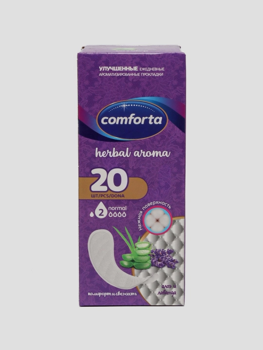 Прокладки ежедневные Peri Comforta, алоэ и лаванда, 20 шт