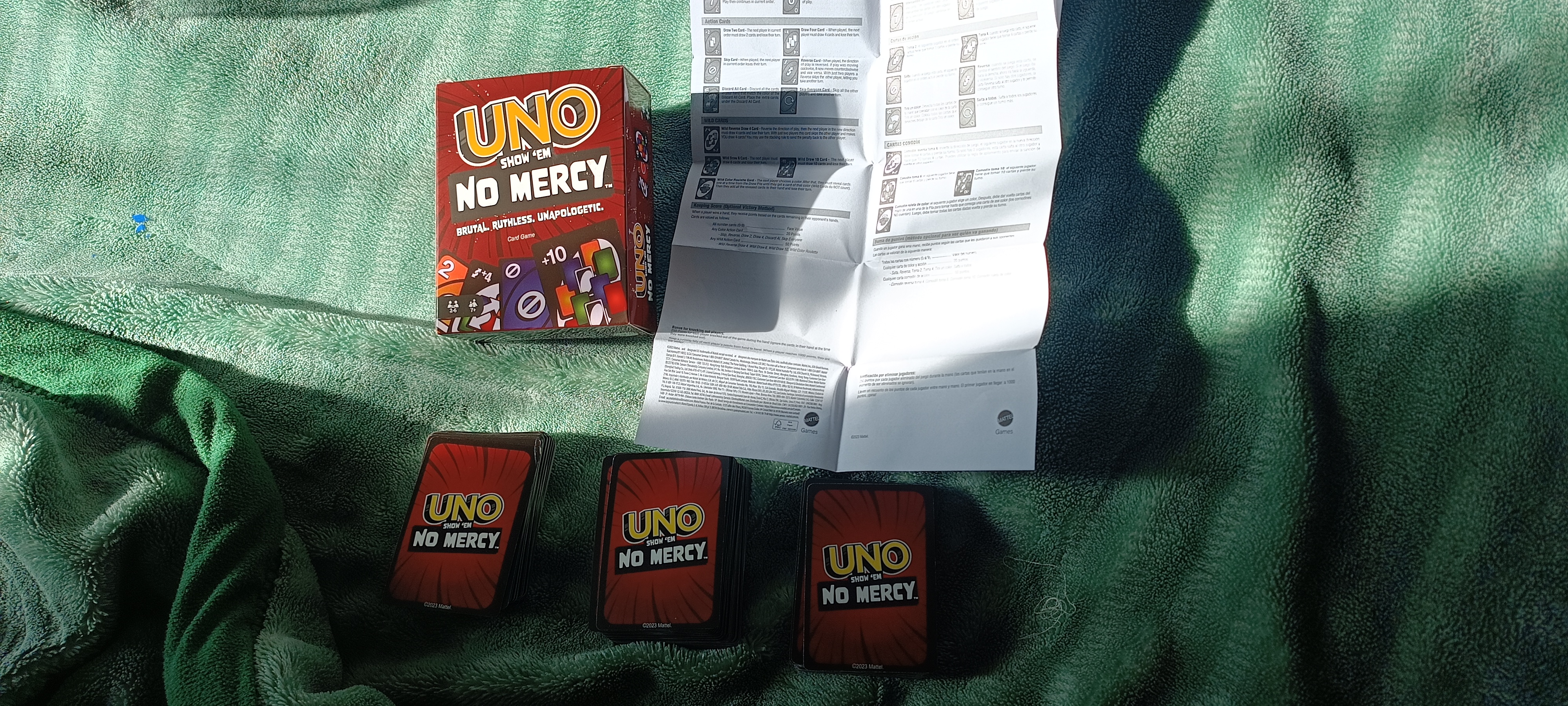 Stol o'yinlar UNO, Skip bo, No mercy, Flip, All wild