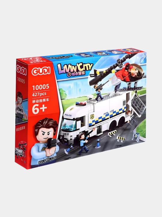 Lego mos konstruktor, lego avtomobil, samolyot, politsiya, vertolyot