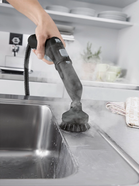 Karcher 2.863-022.0 Bug' bilan tozalash uchun yumaloq cho'tka – Qiyin joylarni tozalash