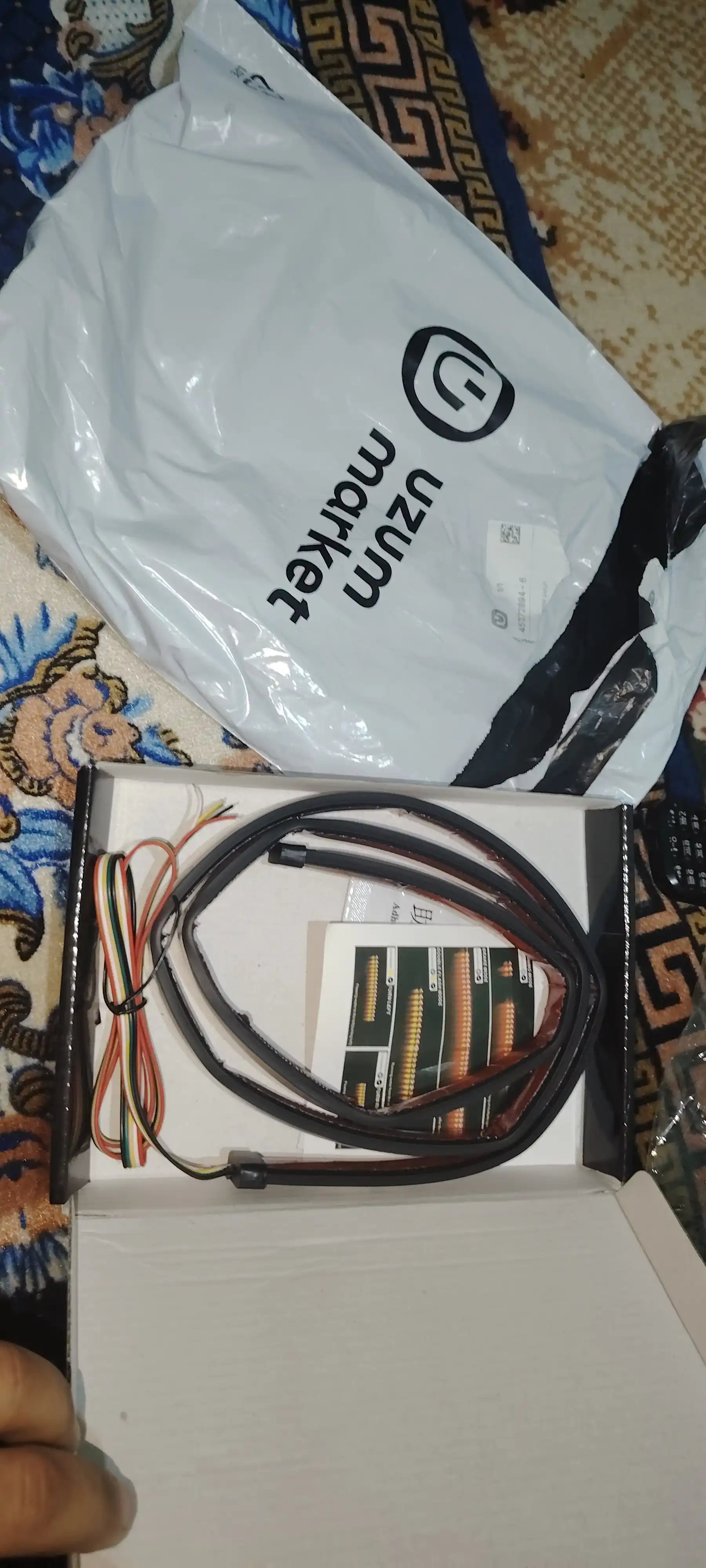 Dinamik orqa LED lenta chiroqlari 12V-24V