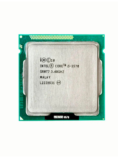Intel Core i5 3570 3.8 GHz Turbo 4 - yadro, LGA1155 H61 B75 kompyuter uchun  PC OEM