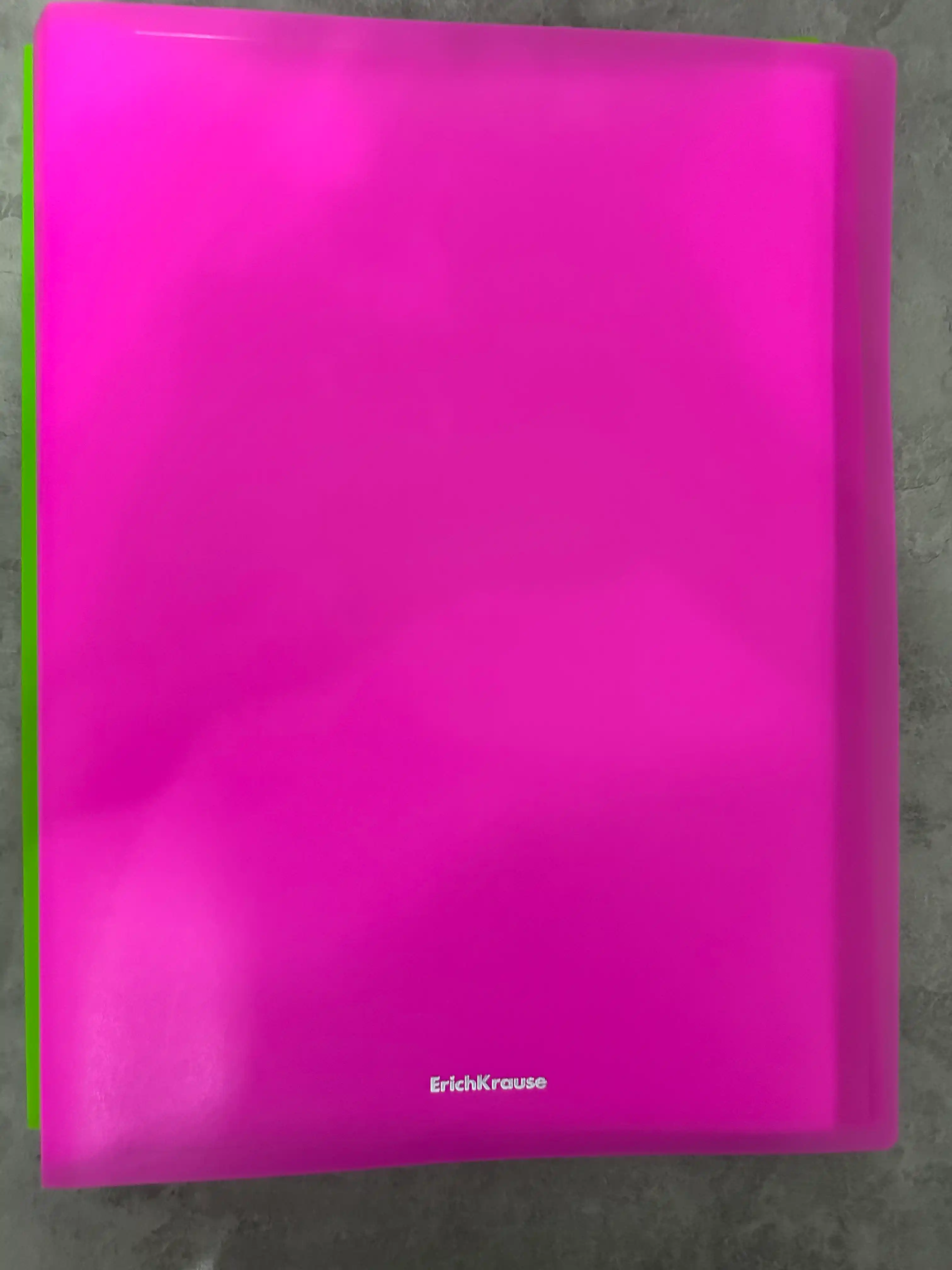 Papka faylli plastikli ErichKrause Matt Neon, 20 ta cho'ntakli, A4, assorti 49930