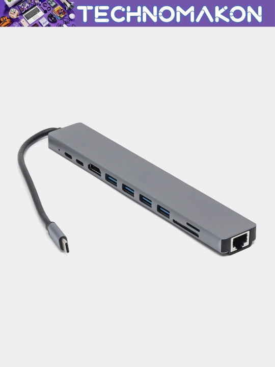 Type-C xab 10 port: USB 3.0x4, Hdmi, Type Cx2, Ethernet, SD/TF Cardreader
