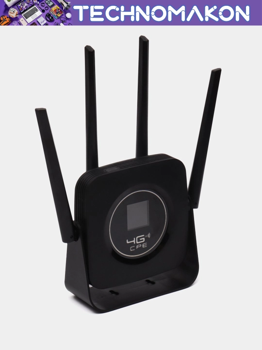 Wi-Fi router, modem 4G CPE-903B SIM karta sloti, 4 antenna, akkumulyator bilan