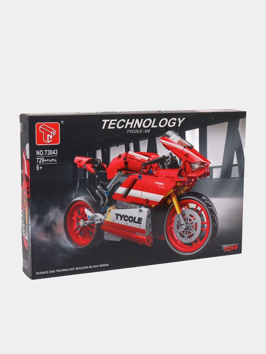 Blok konstruktor mashinasi, mototsikl,bolalar konstruktori, Lego Technic bilan mos keladi
