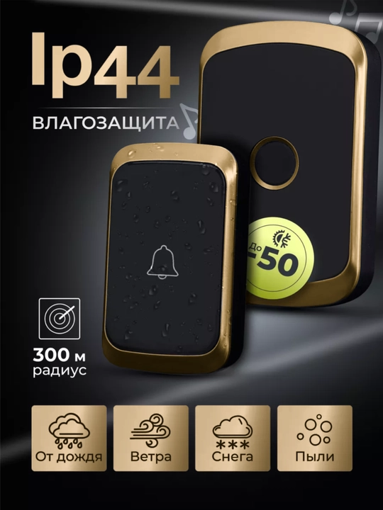 Simsiz eshik jiringlagichi, radio antenna, uy uchun bezak, kabelsiz