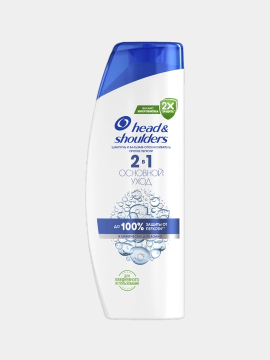 Head&Shoulders, шампунь от перхоти и бальзам для волос "Основной уход" 2 в 1, 400 мл