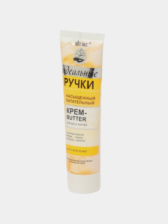 Qo'llar va tirnoqlar uchun butter-kremi Vitex Idealni ruchki, boy, oziqlantiruvchi, 100 ml - 