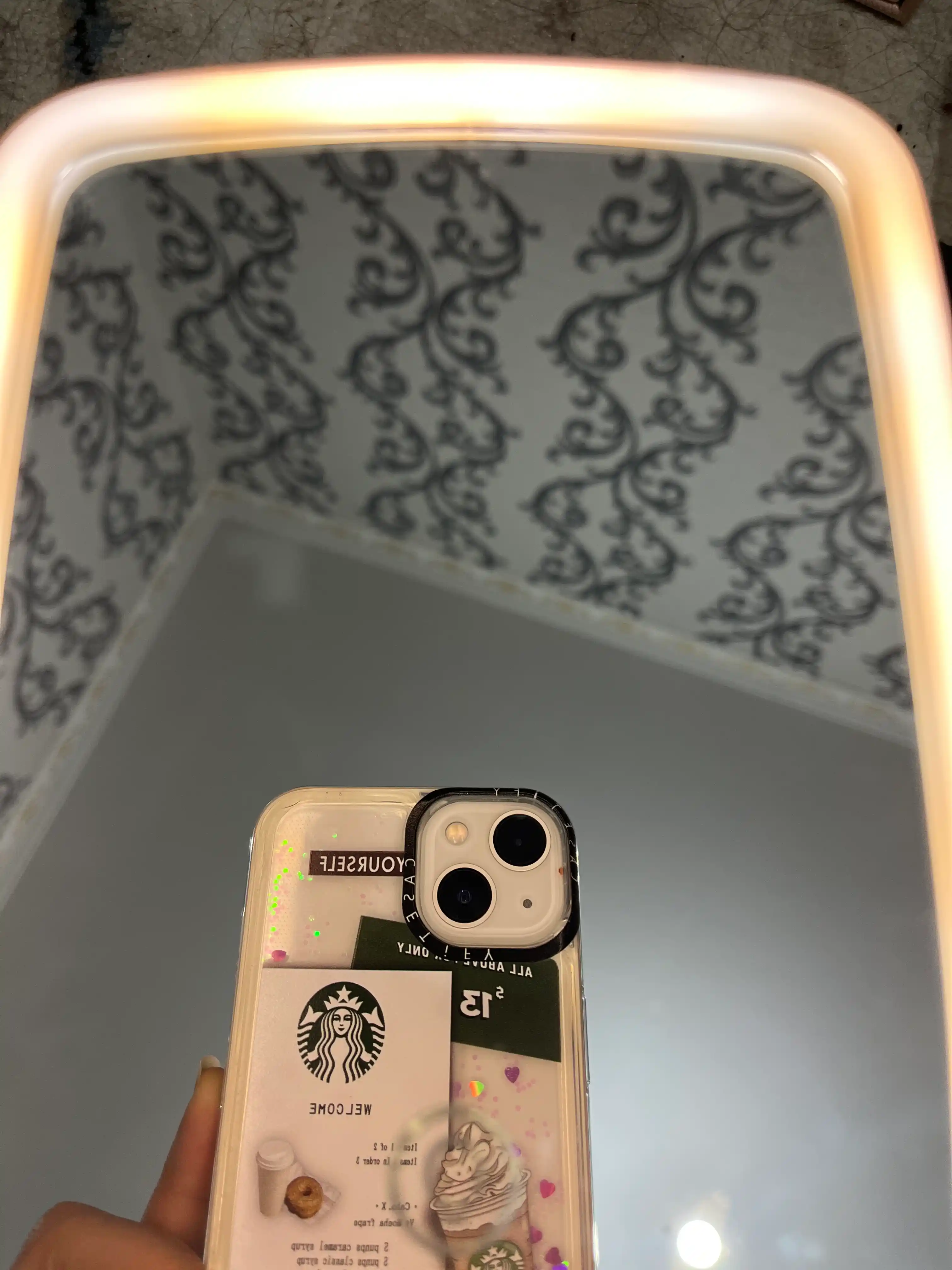 IPhone 11, 12, 13, Pro, Pro Max uchun suyuq yaltiroq shaffof g‘ilof, stressga qarshi