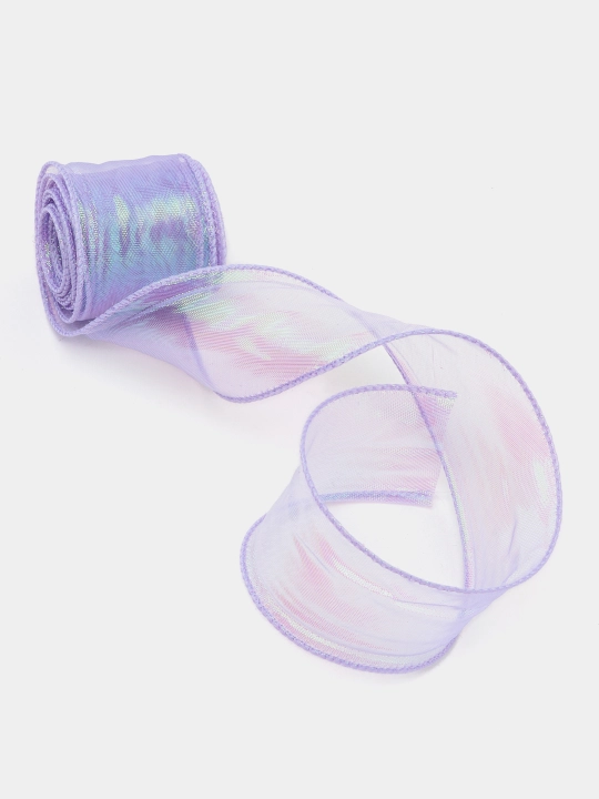 Sovg'alar bezash va o'rash uchun organza tasma,ikki chetiga leska tikilgan,uzunligi 2 metr