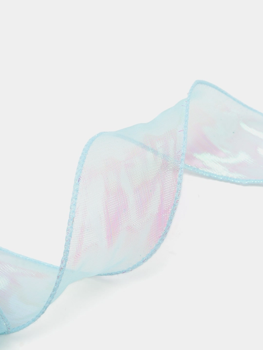 Sovg'alar bezash va o'rash uchun organza tasma,ikki chetiga leska tikilgan,uzunligi 2 metr