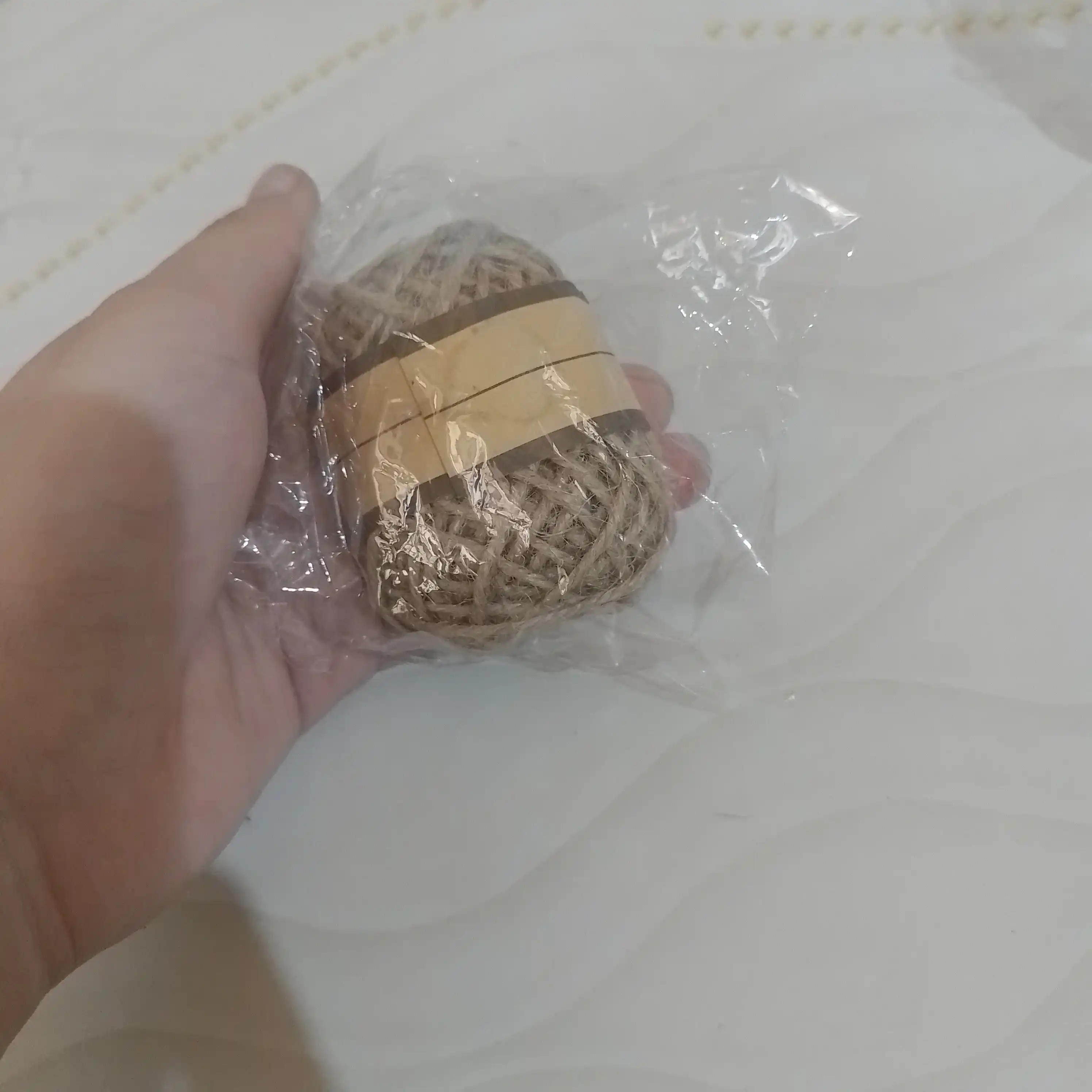В наборе 2 шт, бечёвка 20 м, шпагат джутовый, джут для рукоделия, бечевка, сшивания, верёвка