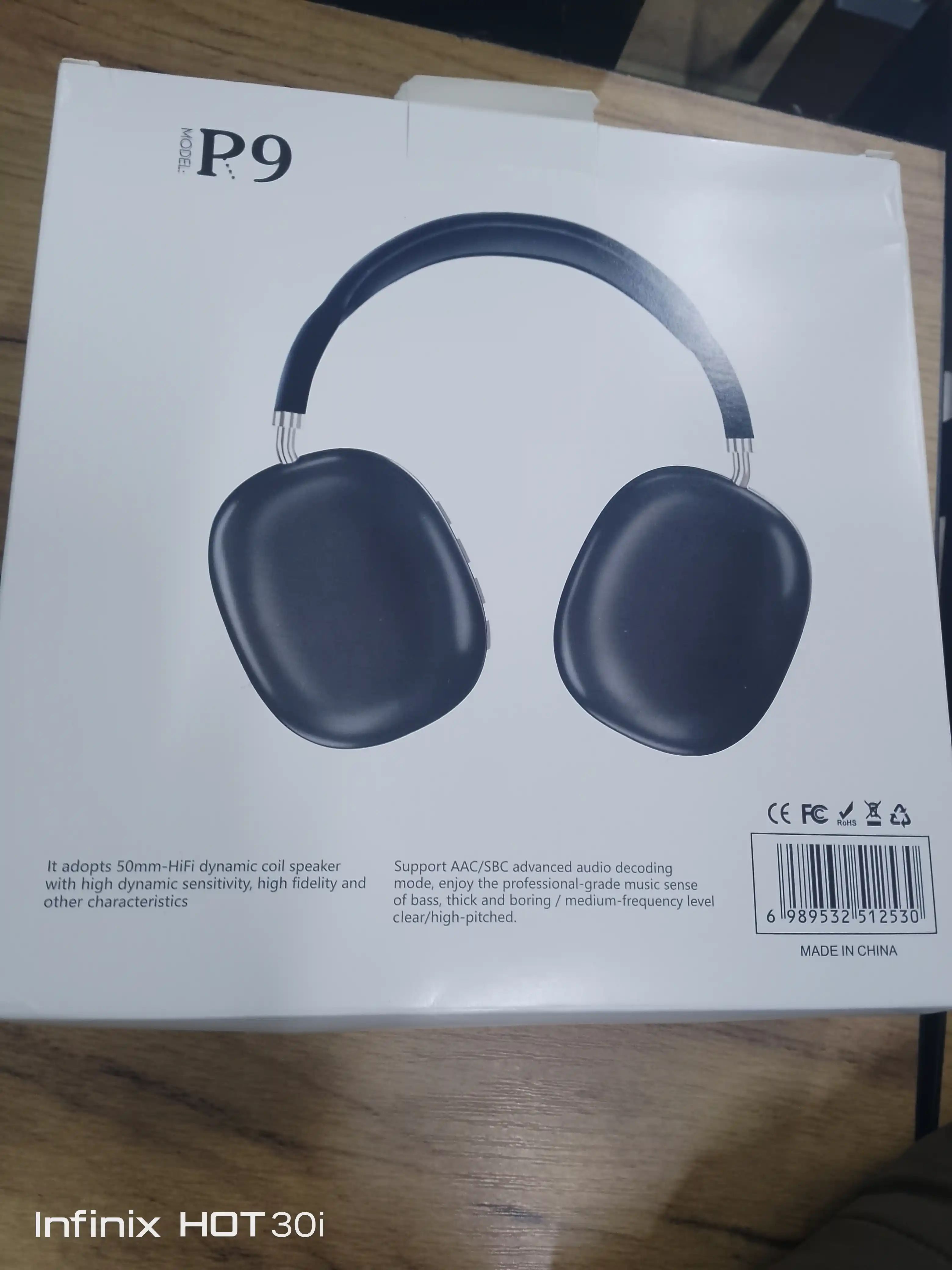 P9 Simsiz Bluetooth minigarnituralari, Quloq ichidagi mikrofonli to'liq o'lchamli