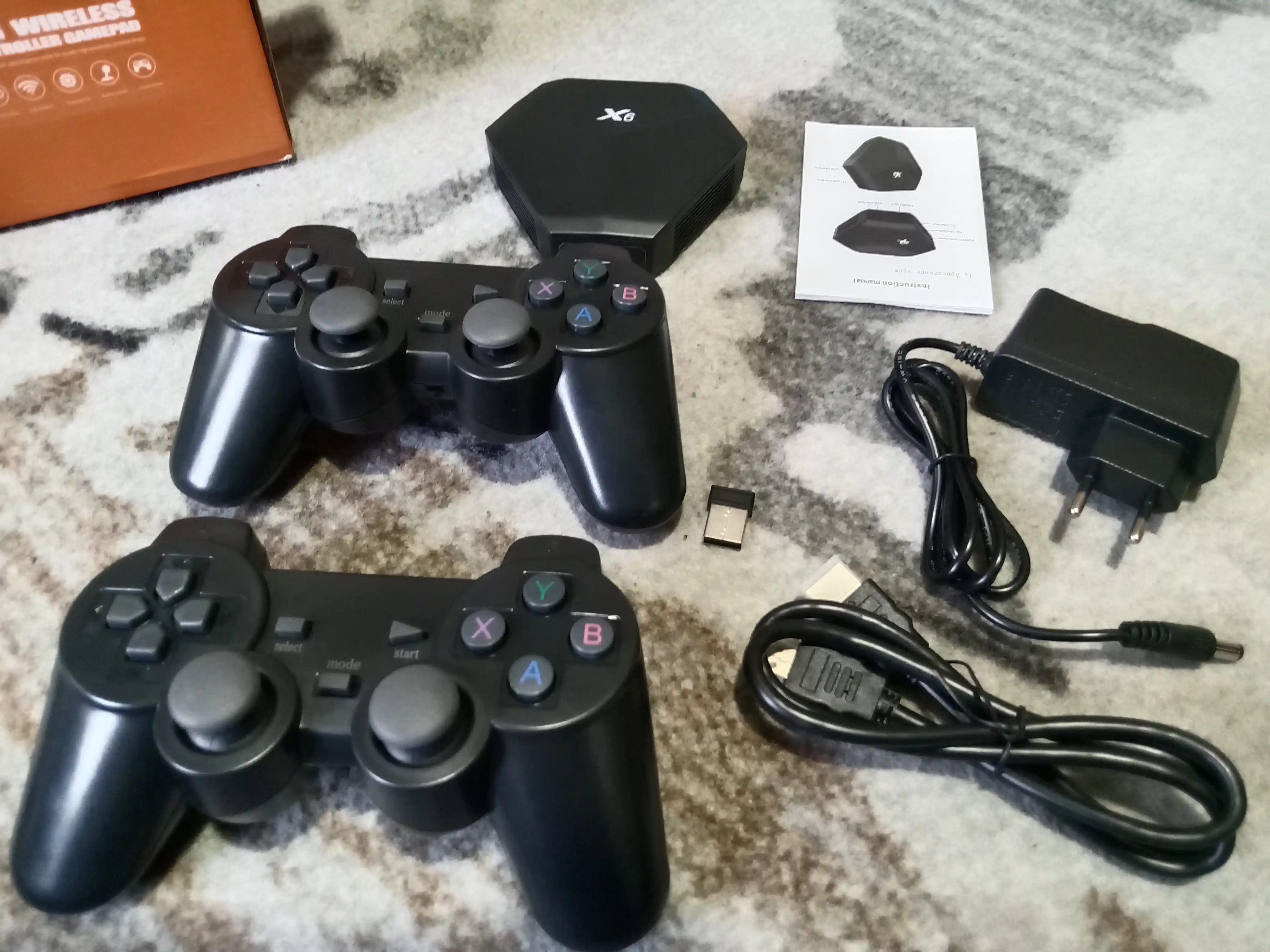 Game Stick Lite 64GB-128GB o‘yin pristavkasi + 2 pult, 15000+ retro o‘yinlar, HDMI