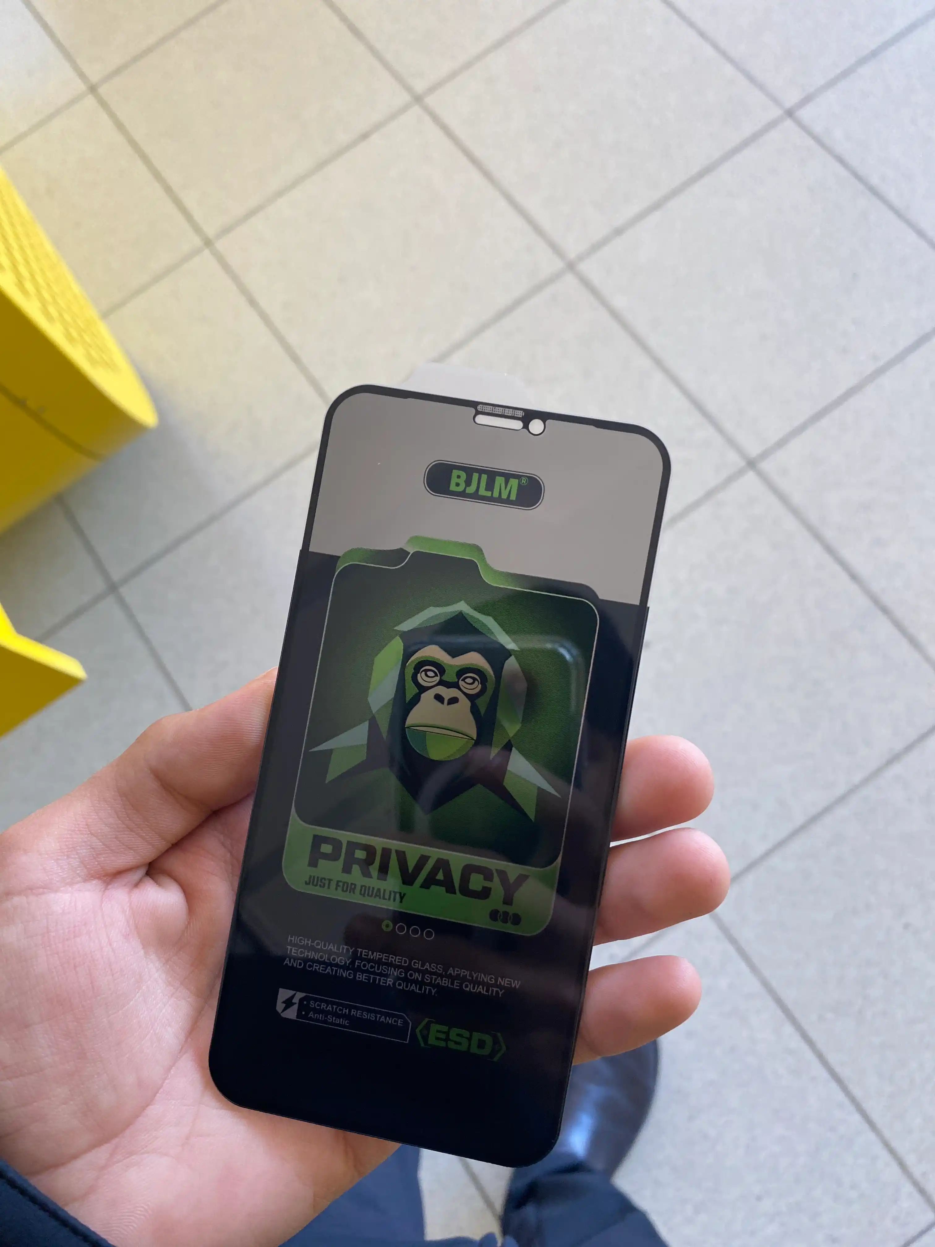  Maxfiylikni saqlovchi himoya oynasi iPhone 11, 12, 13, 14, 16  Pro Max uchun, oleofob qoplamali