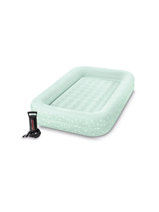 Intex 66810 Детский надувной матрас 107 * 168 * 25 см "Kidz Travel" с ручным насосом - 