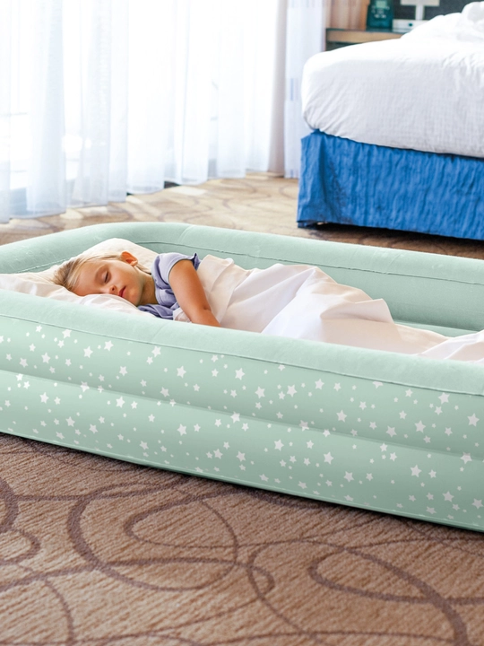 Intex 66810 Детский надувной матрас 107 * 168 * 25 см "Kidz Travel" с ручным насосом