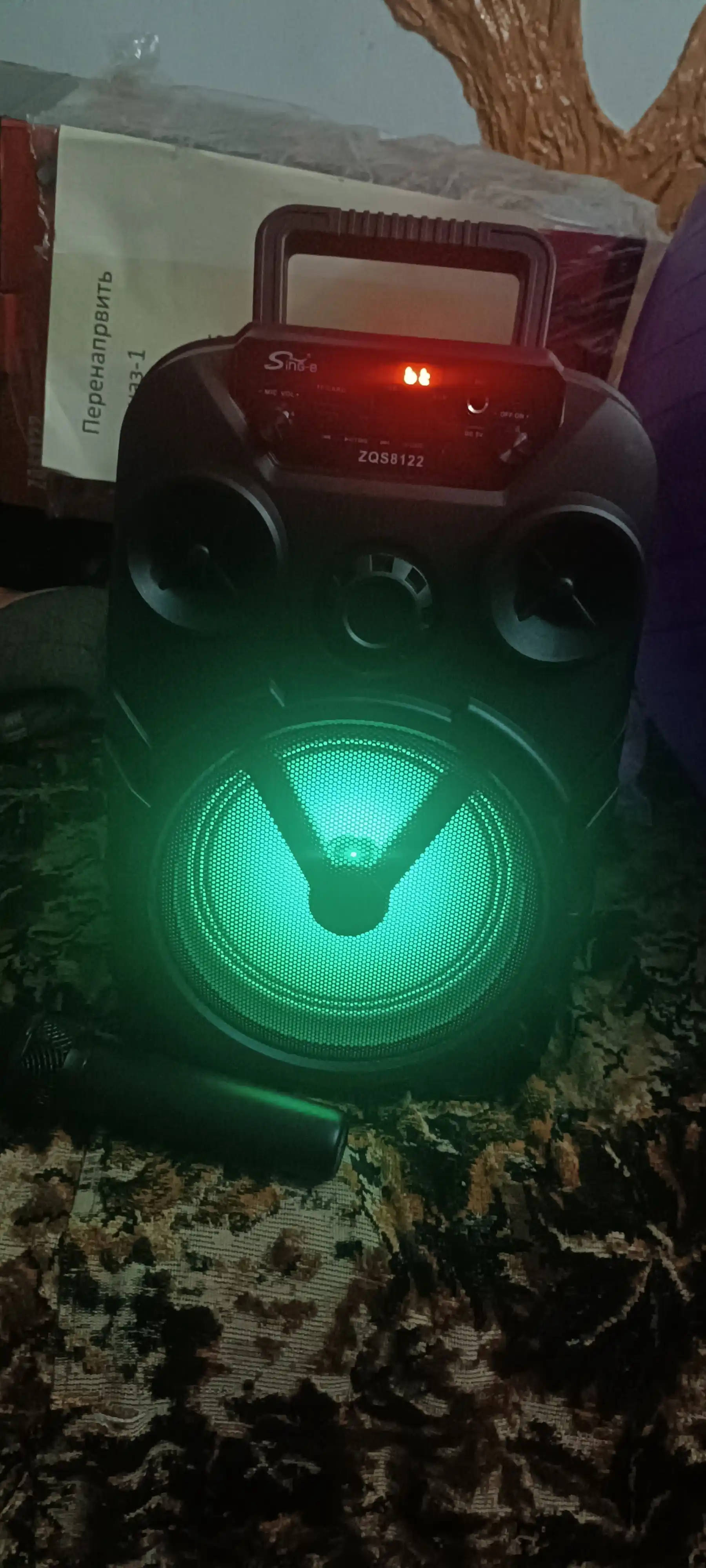 Portativ simsiz kolonka Sing-e, musiqali karaoke, Bluetooth, mikrofon sovg'aga