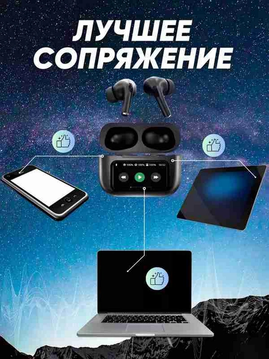 Simsiz quloqchinlar M 10, 19, 20, 88, 90 pro, Powerbank 3500 mA/soat, Bluetooth 5.3